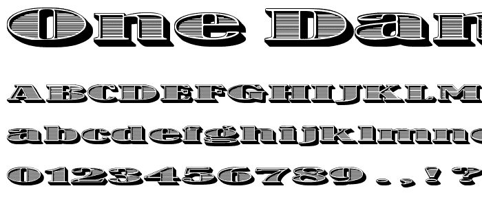 One Dance Bold font